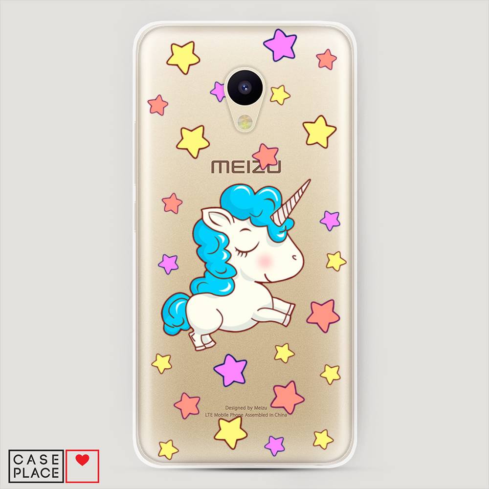 

Чехол Awog на Meizu M5c "Звездный единорог", Белый;голубой;розовый, 72350-2