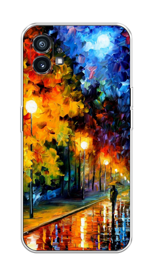 

Чехол Homey на Nothing Phone (1) "Безлюдная улочка", Оранжевый;желтый;синий, 3300150-1