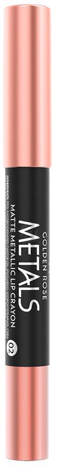 

Губная помада-карандаш Golden Rose Matte Metallic Lip Crayon 02 3,5 г