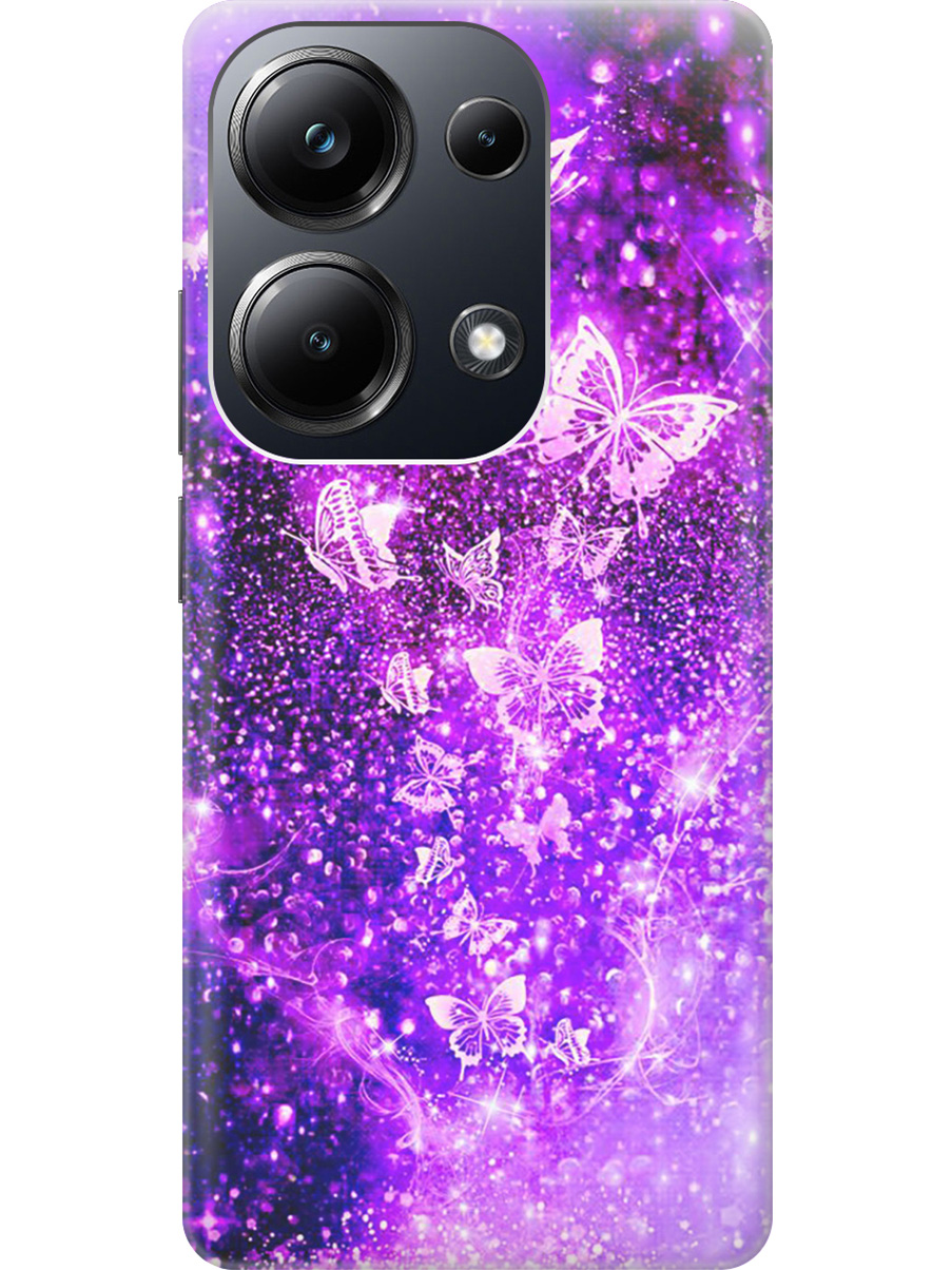 

Чехол на Xiaomi Redmi Note 13 Pro 4G / Poco M6 Pro 4G "Котик и нитки", Фиолетовый;черный, 20012097