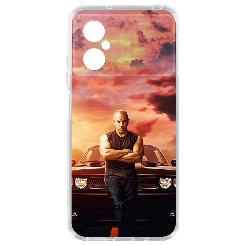 

Чехол-накладка Krutoff Clear Case Форсаж. Доминик Торетто для Xiaomi Poco M4 5G, Прозрачный