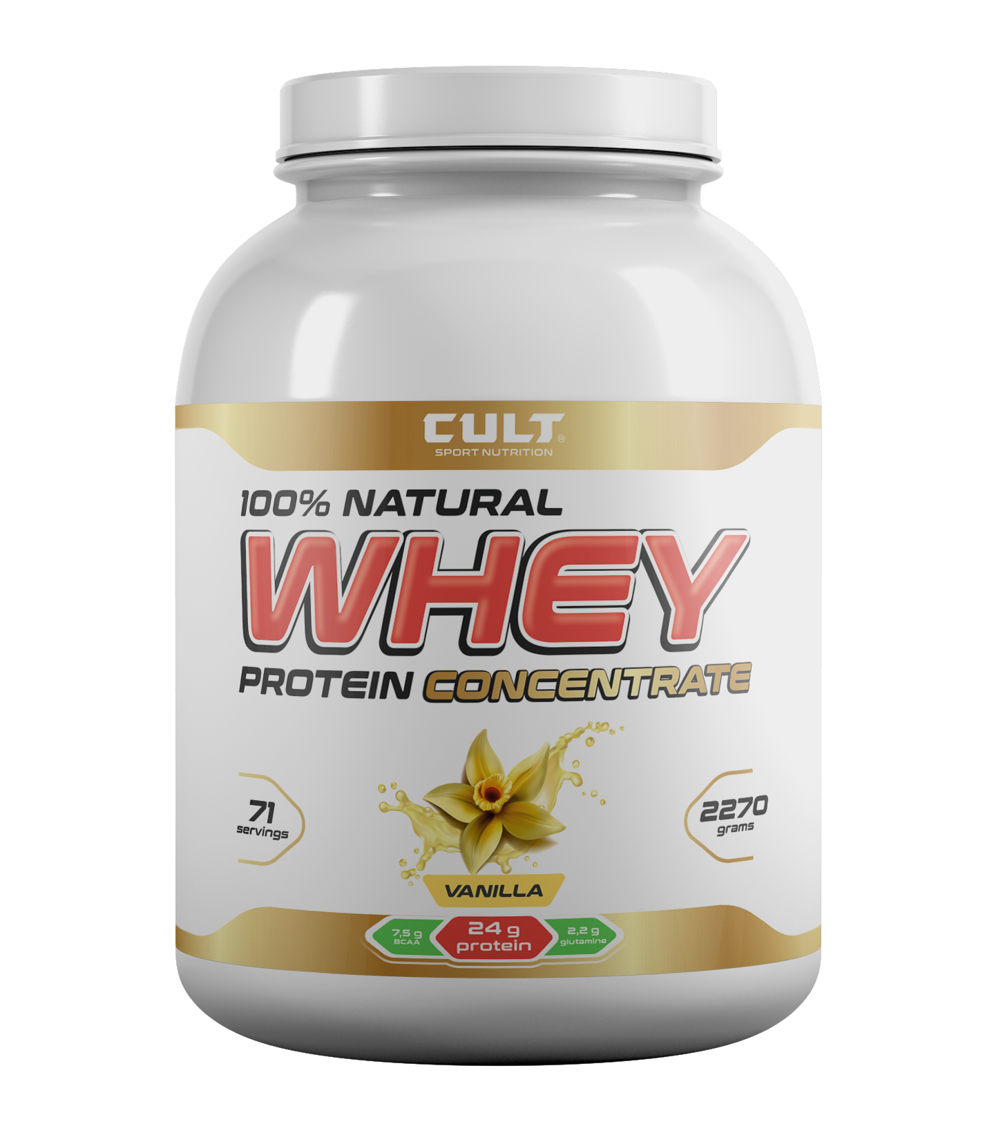 фото Протеин cult sport nutrition whey protein, 2270 г, vanilla