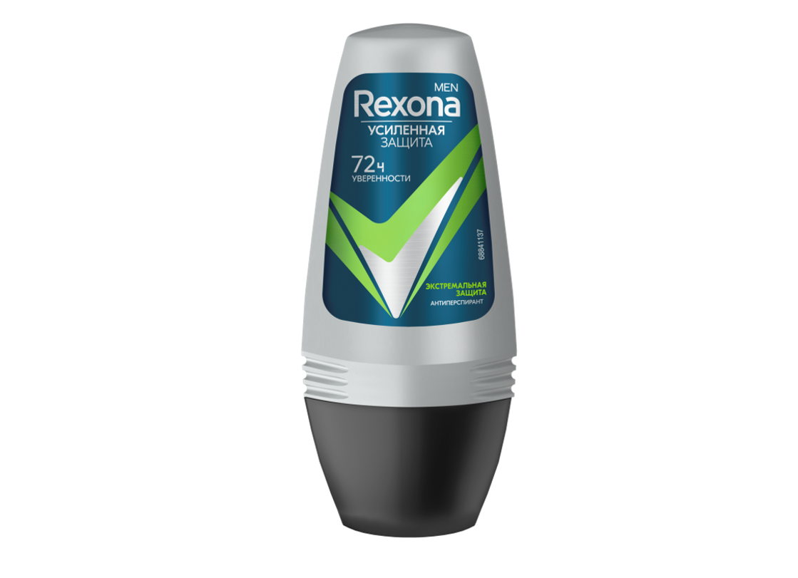 фото Дезодорант-антиперспирант роликовый rexona men экстремальная защита мужской 50 мл