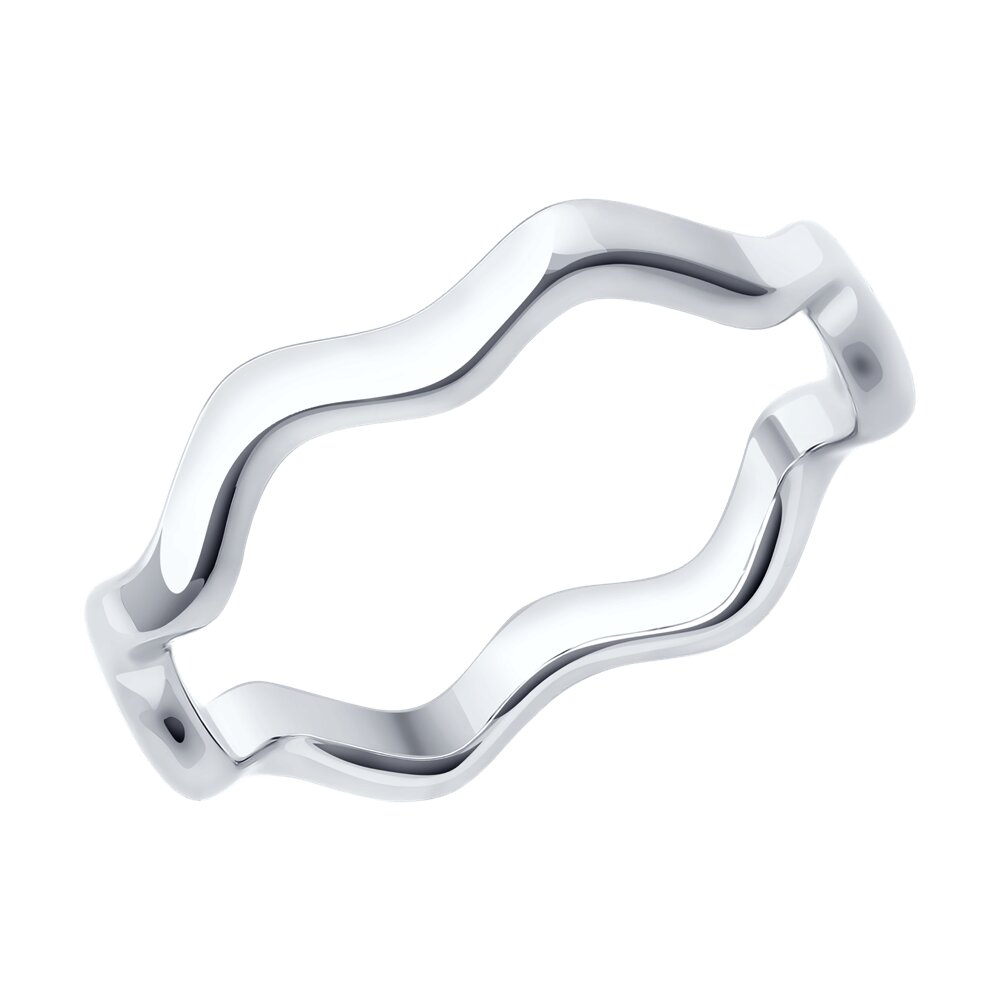 

Кольцо из серебра р.  SOKOLOV 94013923-91, без вставки, 94013923-91