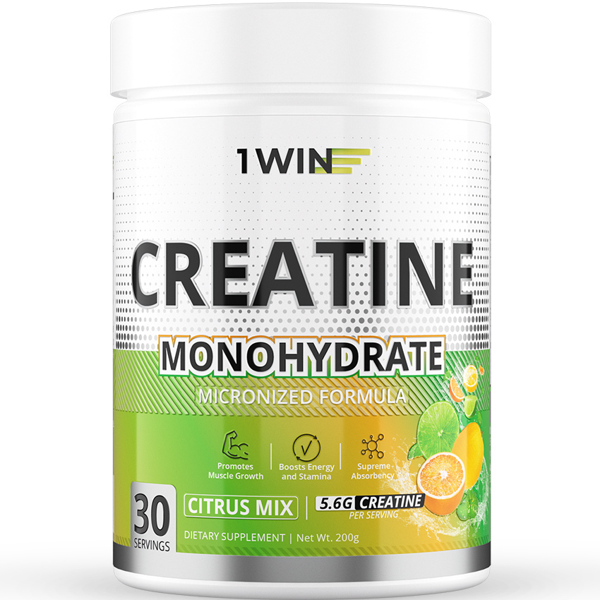 Креатин моногидрат Creatine Monohydrate 1WIN Лимон-лайм, порошок 30 порций