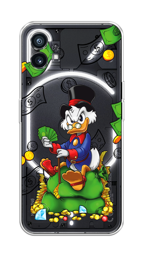 

Чехол Homey на Nothing Phone (1) "Scrooge Richness", Черный;синий;зеленый, 3300150-1