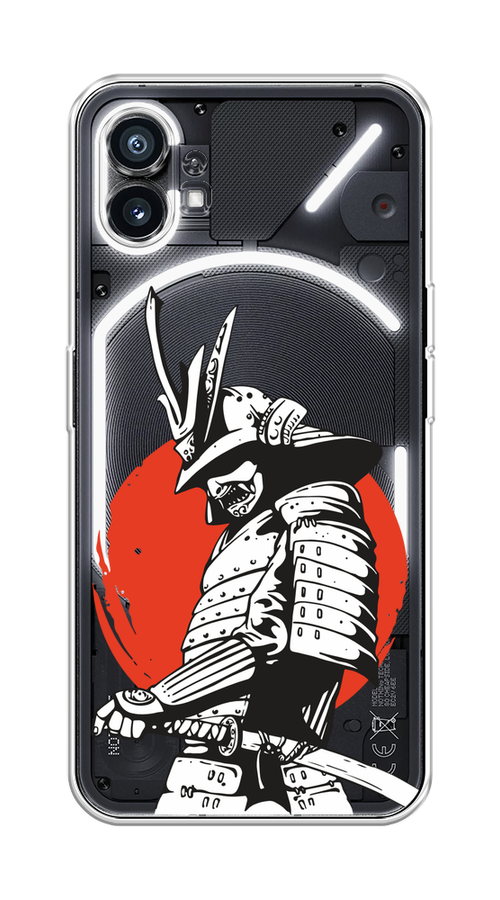 

Чехол Homey на Nothing Phone (1) "Самурай с катаной", Черный;красный;белый, 3300150-1