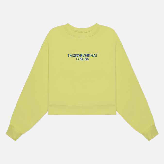 Женская толстовка thisisneverthat FR-Logo Crew Neck жёлтый, Размер S