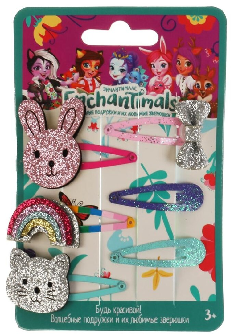 

Заколки для девочек Милая леди Enchantimals 6 шт