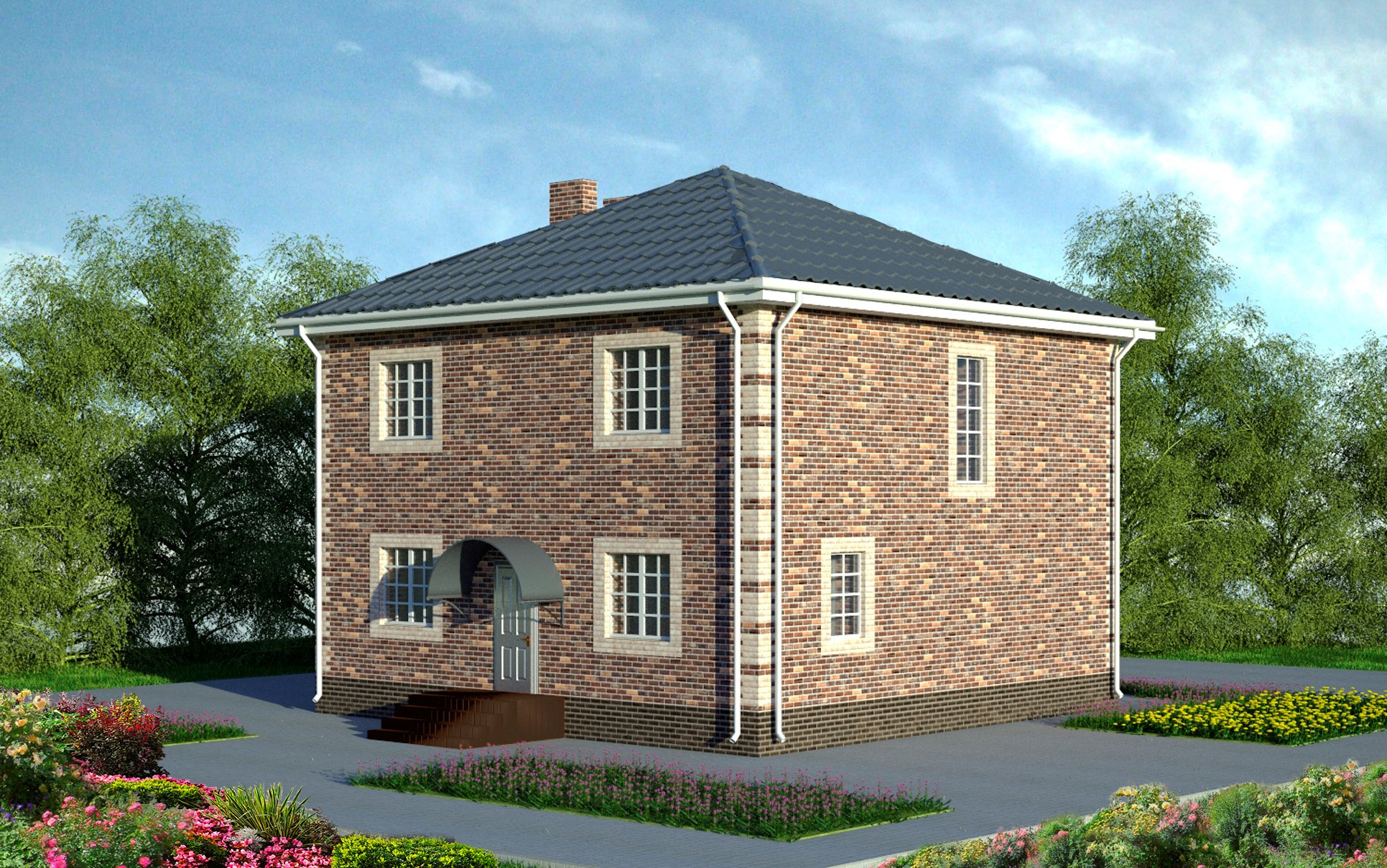 Готовый проект дома STROY-RZN 22-0054 (162,56 м2, 10,65-10,65 м) стул пуф stone прозрачный bradex home fr 0054