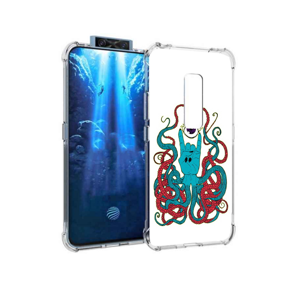 

Чехол MyPads Tocco для Vivo V17 Pro осьминог-рука абстракция (PT226965.387.530), Прозрачный, Tocco