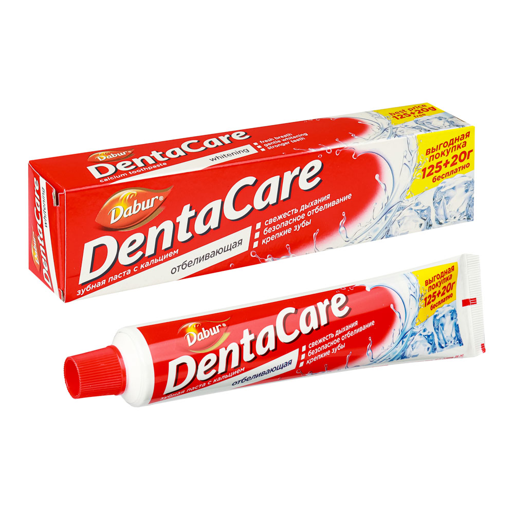 Зубная паста Dabur Denta Care Whitening с кальцием отбеливающая 145 г