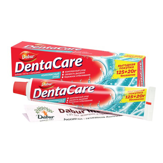 Зубная паста Dabur Dentacare с кальцием комплексный уход 145 г modum крем для лица комплексный уход для всех типов кожи алоэ вера классика 75