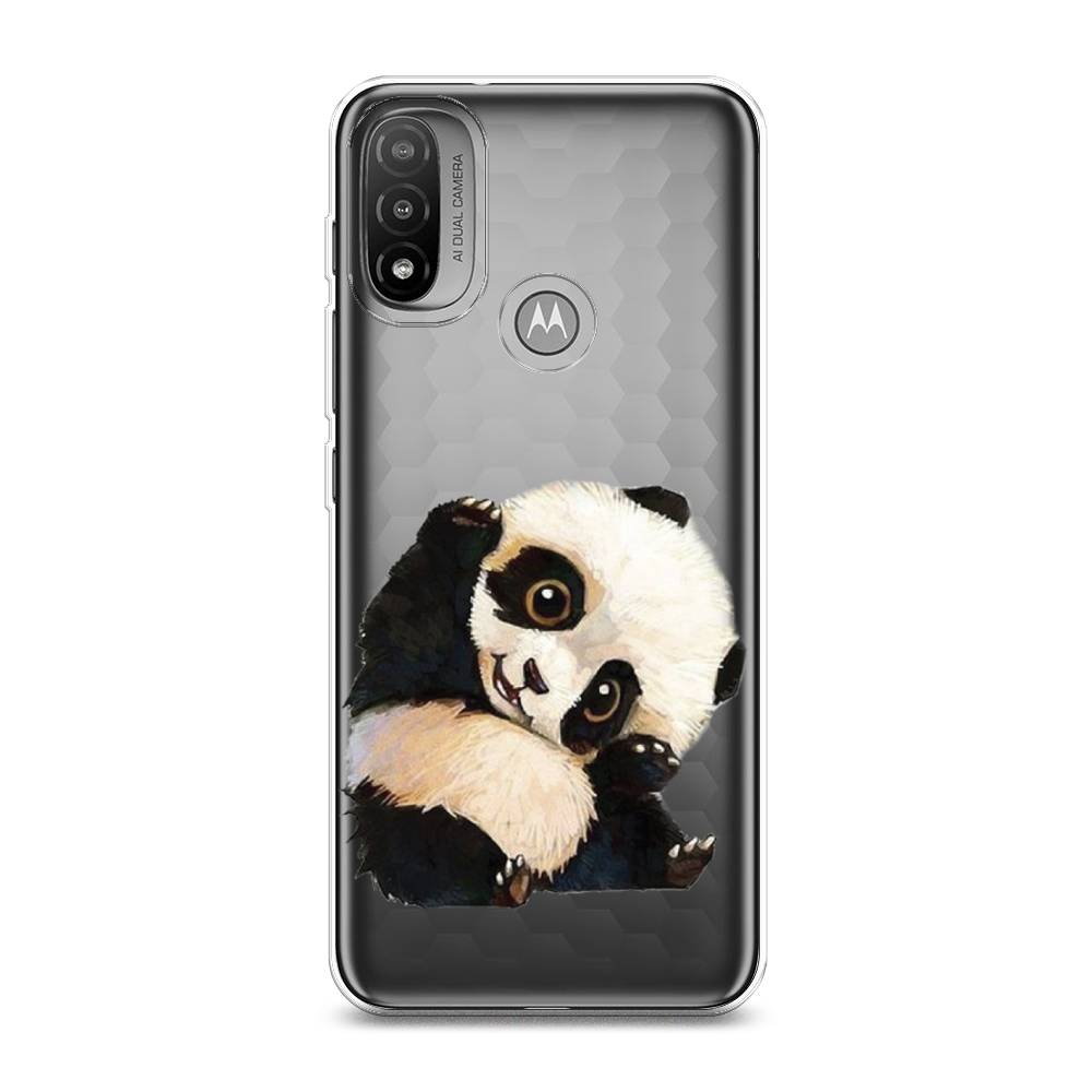 

Силиконовый чехол "Большеглазая панда" на Motorola Moto E20, Большеглазая панда