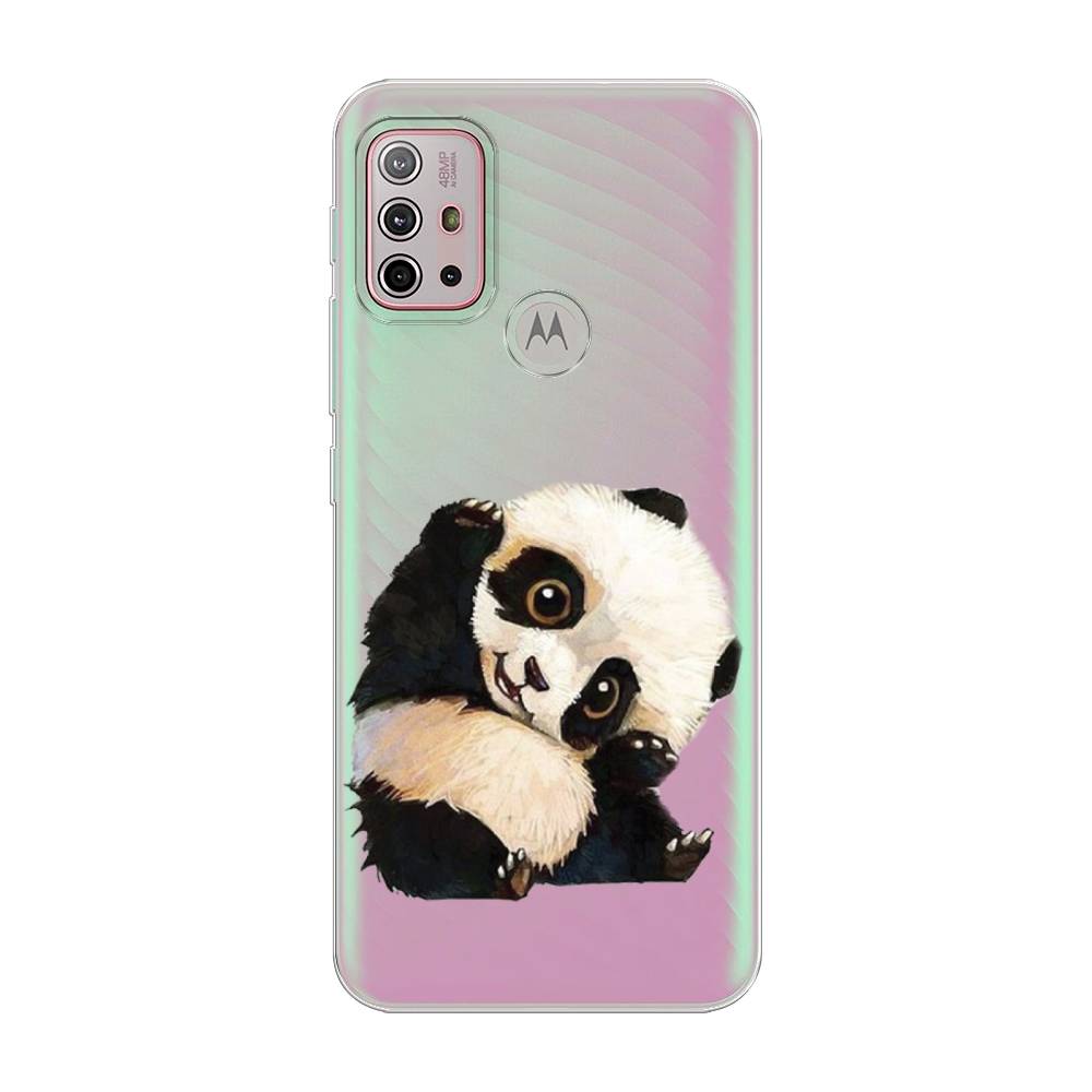 

Силиконовый чехол "Большеглазая панда" на Motorola Moto G10, Большеглазая панда