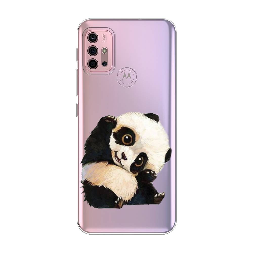 

Силиконовый чехол "Большеглазая панда" на Motorola Moto G30, Большеглазая панда