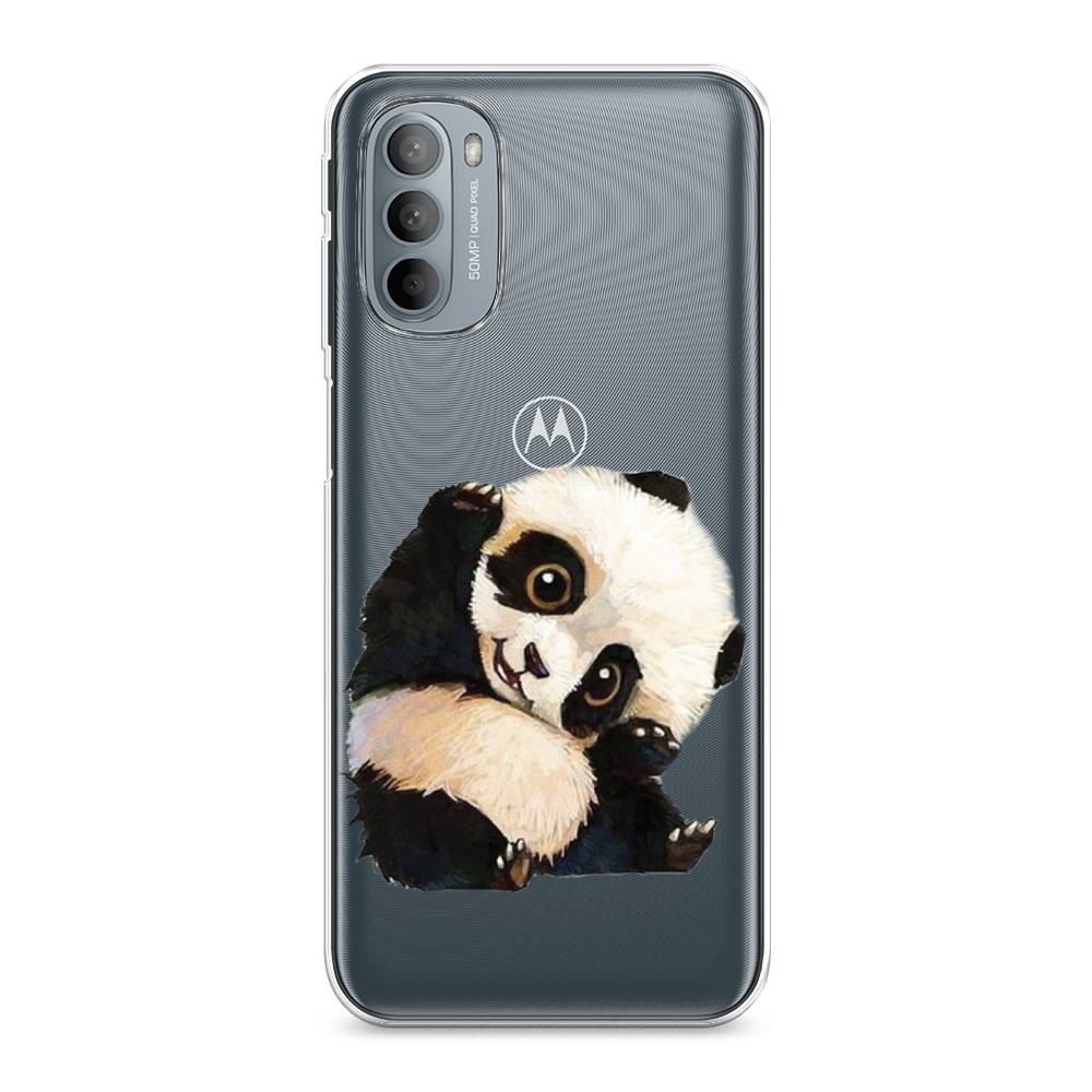

Силиконовый чехол "Большеглазая панда" на Motorola Moto G31, Большеглазая панда