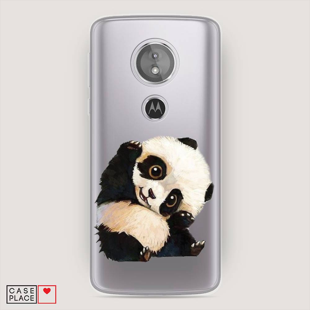 

Силиконовый чехол "Большеглазая панда" на Motorola Moto G6 Play, Большеглазая панда