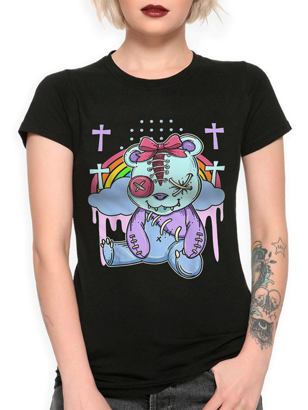 

Футболка женская DreamShirts Studio Игрушечный Медведь / с медведем черная S, Черный, Игрушечный Медведь / с медведем
