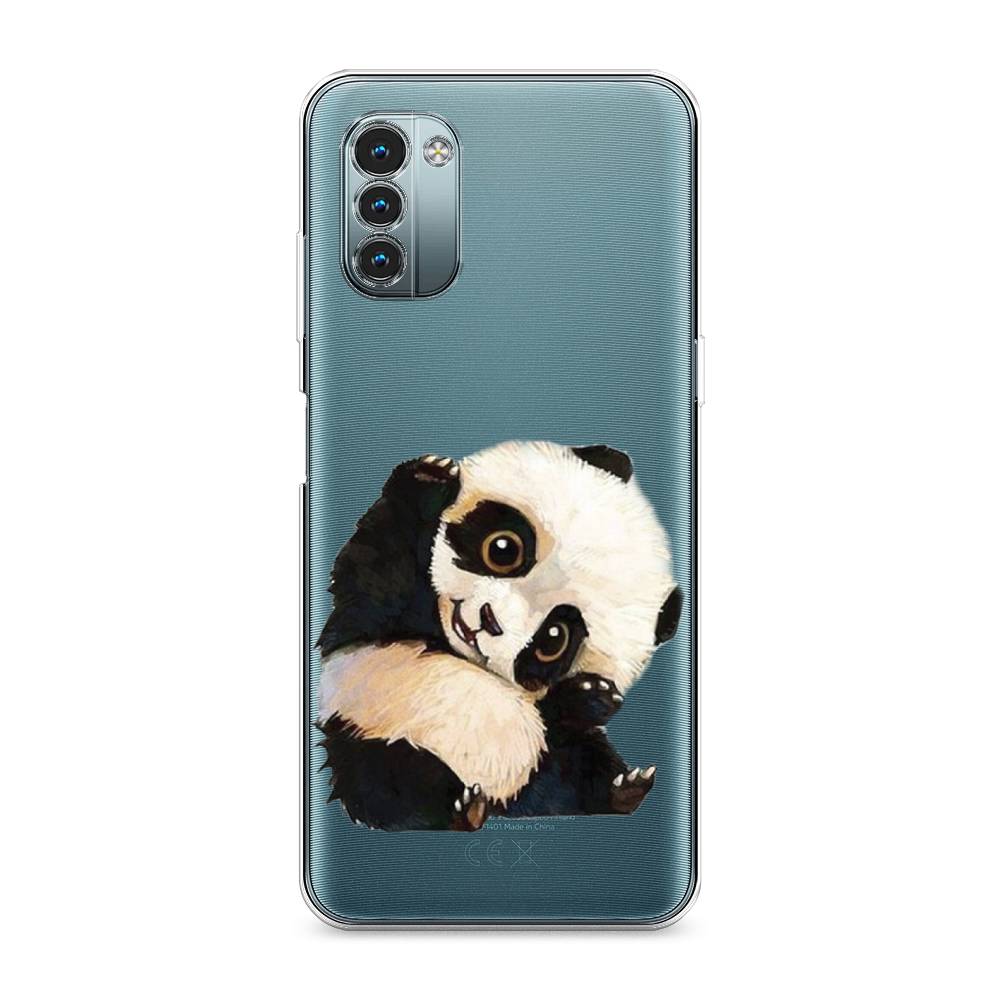 

Силиконовый чехол "Большеглазая панда" на Nokia G21, Большеглазая панда