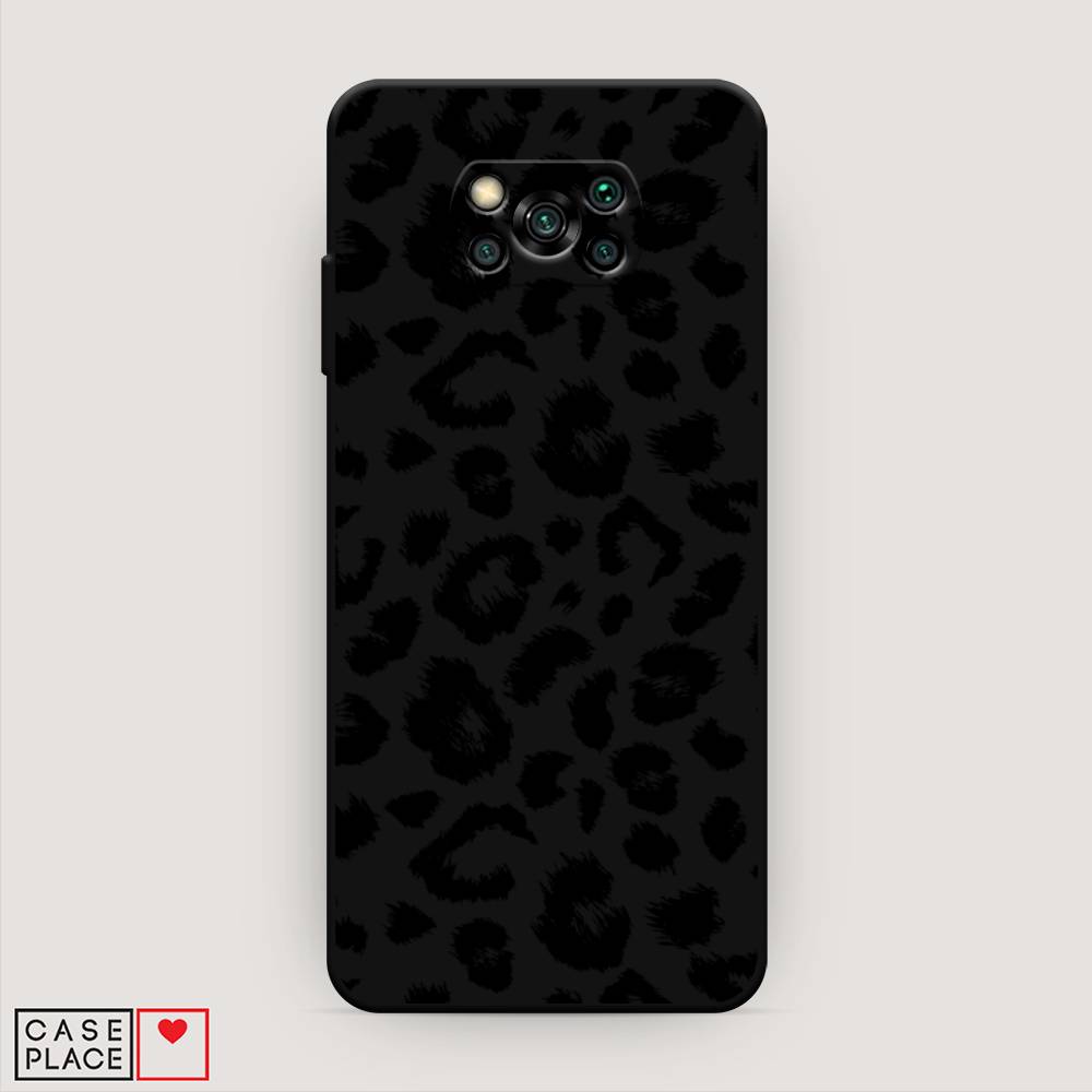 фото Матовый силиконовый чехол "окрас леопарда фон" на xiaomi poco x3 nfc awog