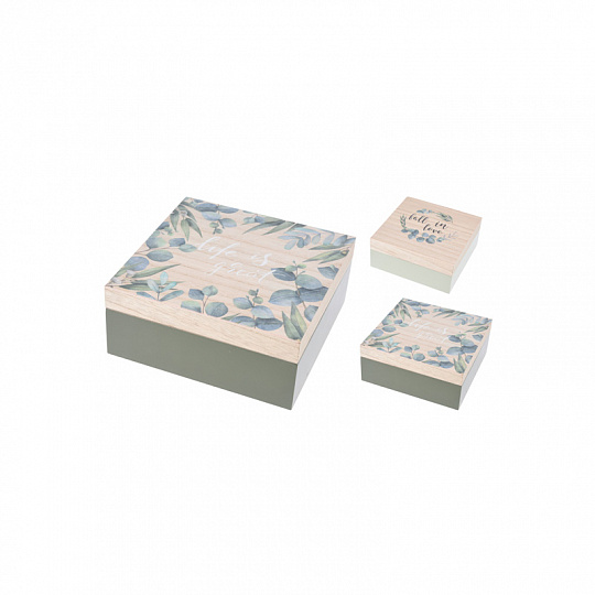 

Коробка с крышкой Home Collection Flora Флора Большая 180*180*78 мм 1 шт