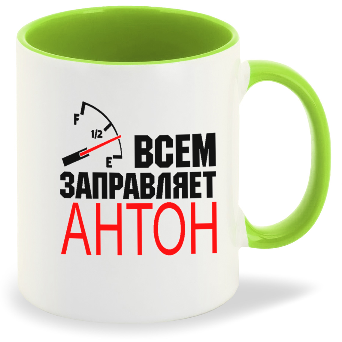 

Кружка CoolPodarok Всем заправляет Антон, Всем заправляет Антон