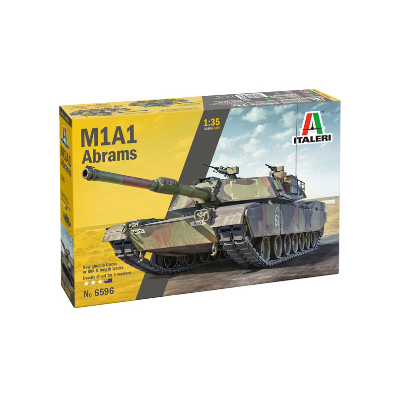 

Сборная модель Italeri Американский танк M1A1 Abrams 6596, танк M1A1 Abrams