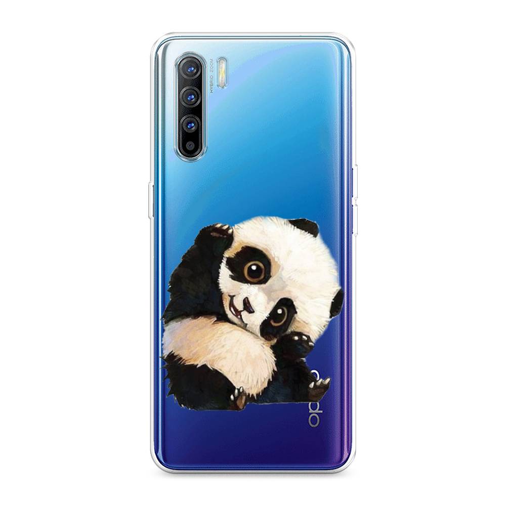 

Силиконовый чехол "Большеглазая панда" на Oppo Reno 3, Большеглазая панда