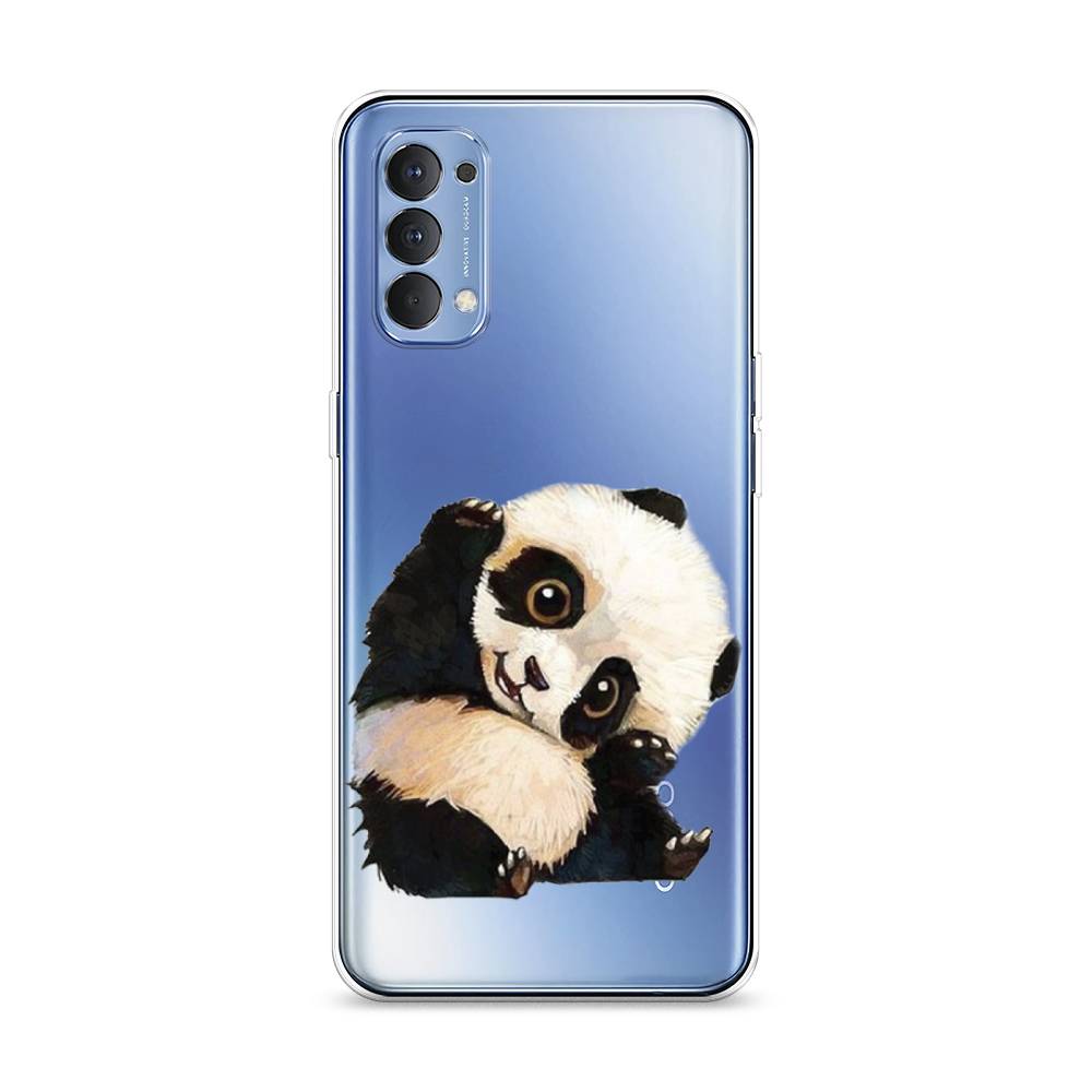 

Силиконовый чехол "Большеглазая панда" на Oppo Reno 4 4G, Большеглазая панда