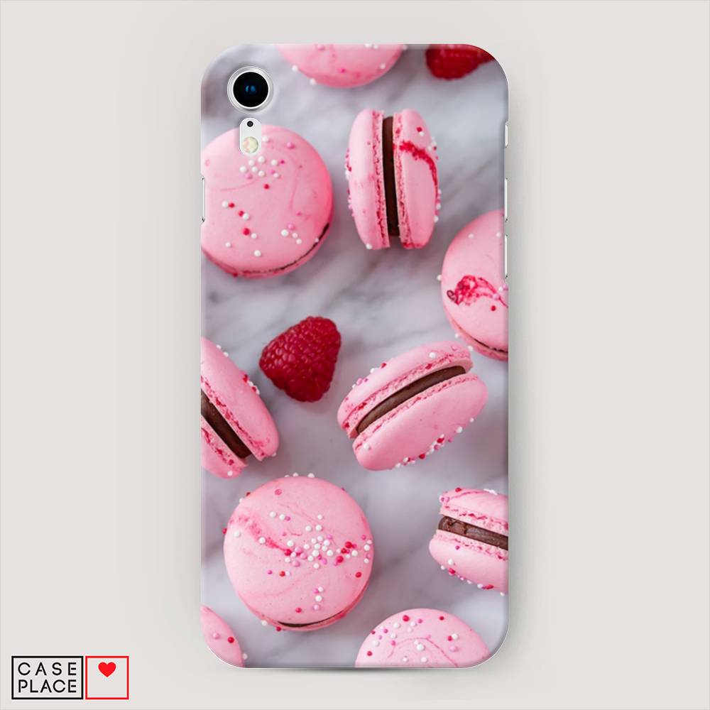 

Пластиковый чехол "Макарони с малиной" на Apple iPhone XR (10R), 12020-7