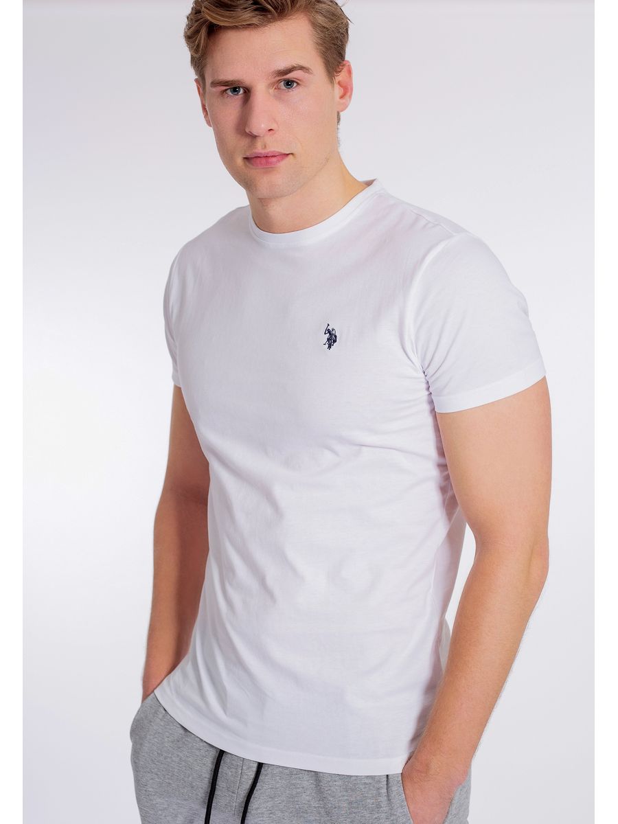 

Футболка мужская U.S. POLO Assn. US222O00S белая XL, Белый, US222O00S