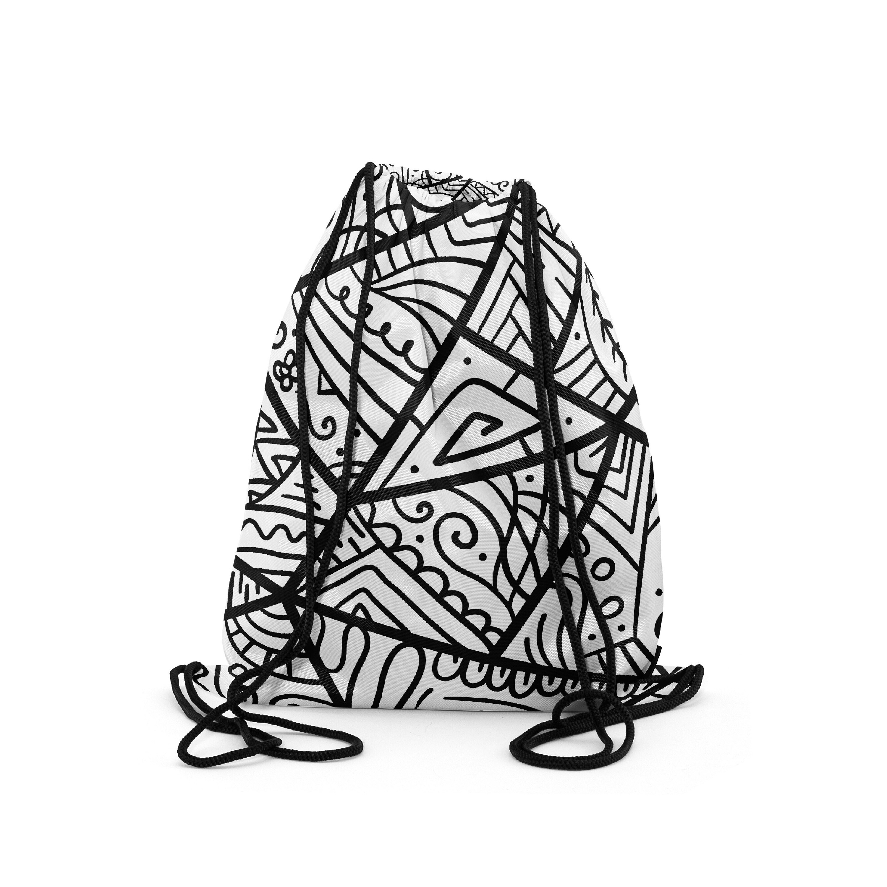 

Мешок-рюкзак для сменной обуви Burnettie LinePattern01, Белый