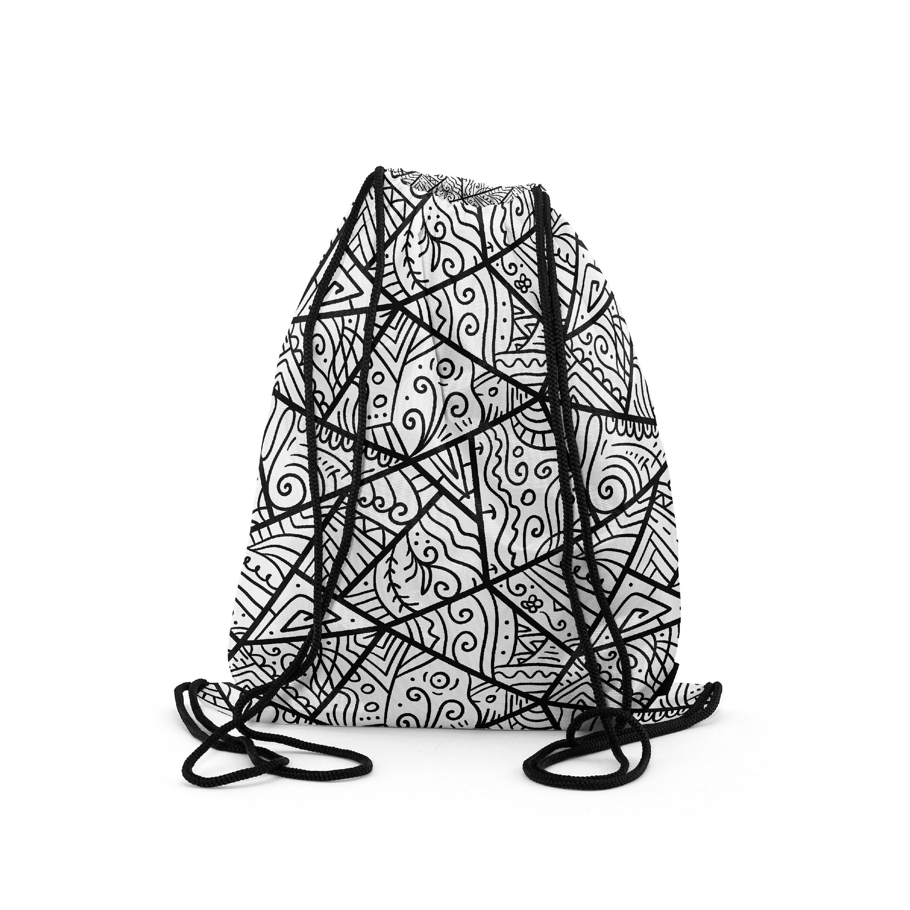 

Мешок-рюкзак для сменной обуви Burnettie LinePattern01Big, Белый