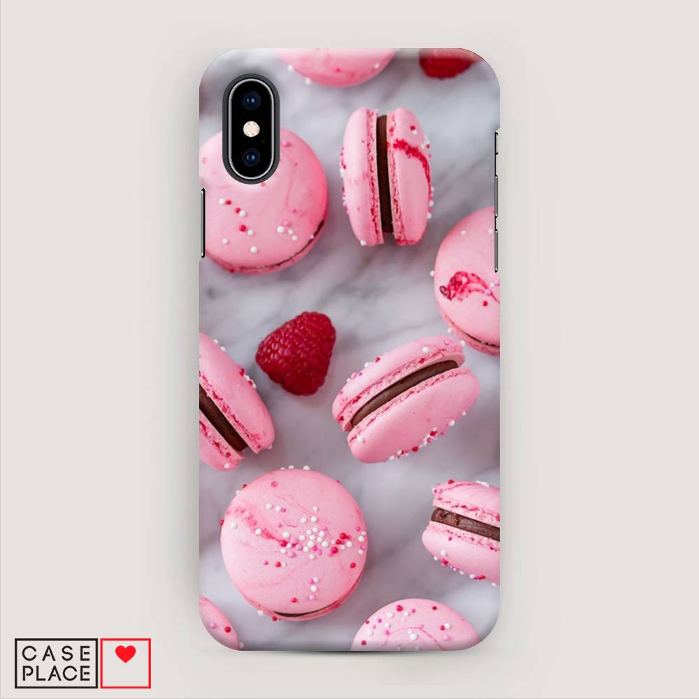 

Пластиковый чехол "Макарони с малиной" на Apple iPhone XS (10S), 11820-7