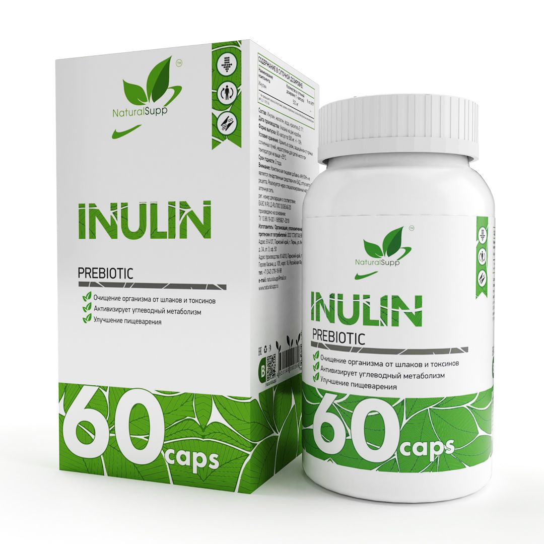 Инулин пребиотик NATURALSUPP Inulin капсулы 60 шт.  - купить со скидкой