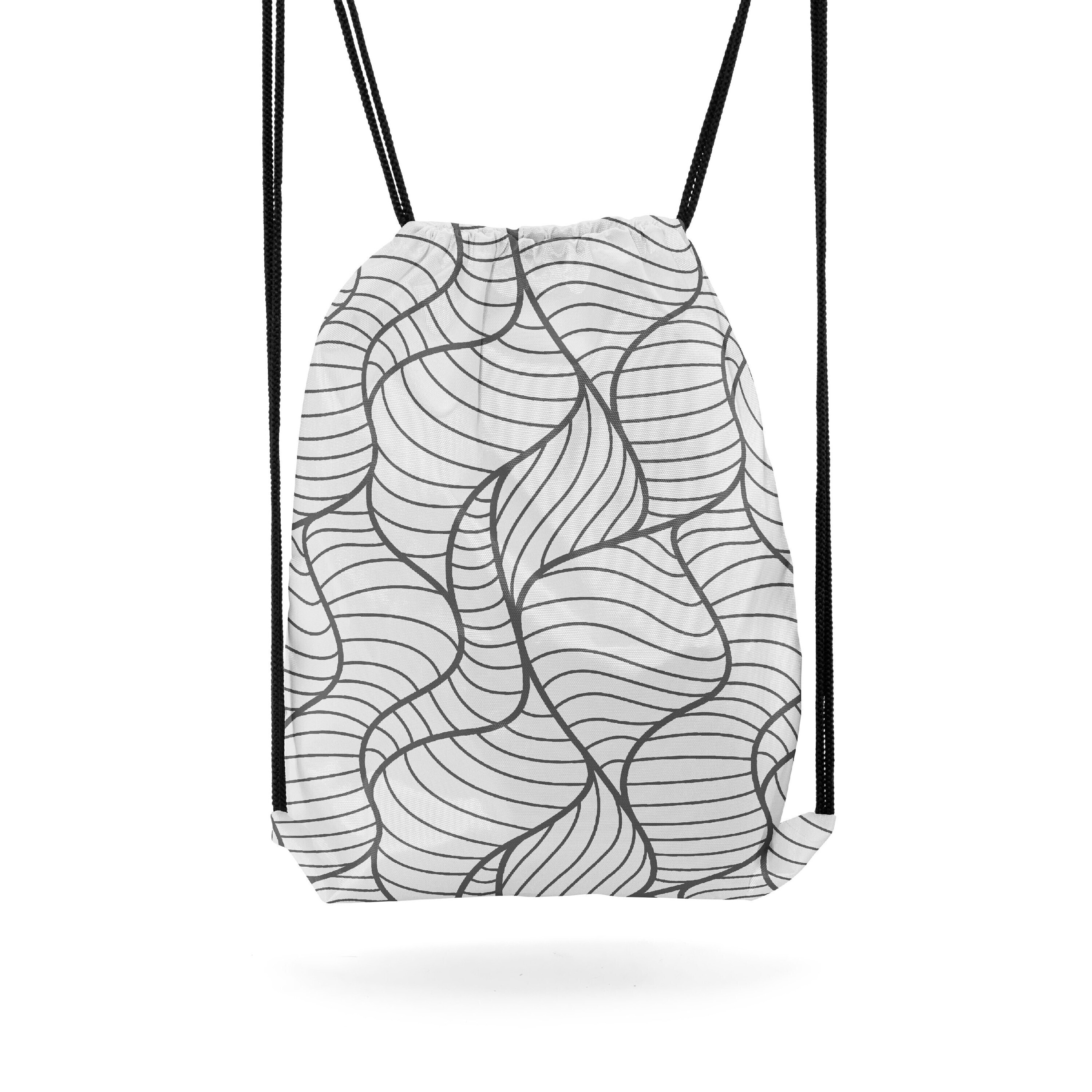 

Мешок-рюкзак для сменной обуви Burnettie LinePattern02Big, Белый