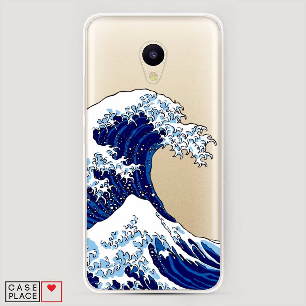 

Чехол Awog на Meizu M5c "Волна в Канагаве", Синий;белый, 72350-4