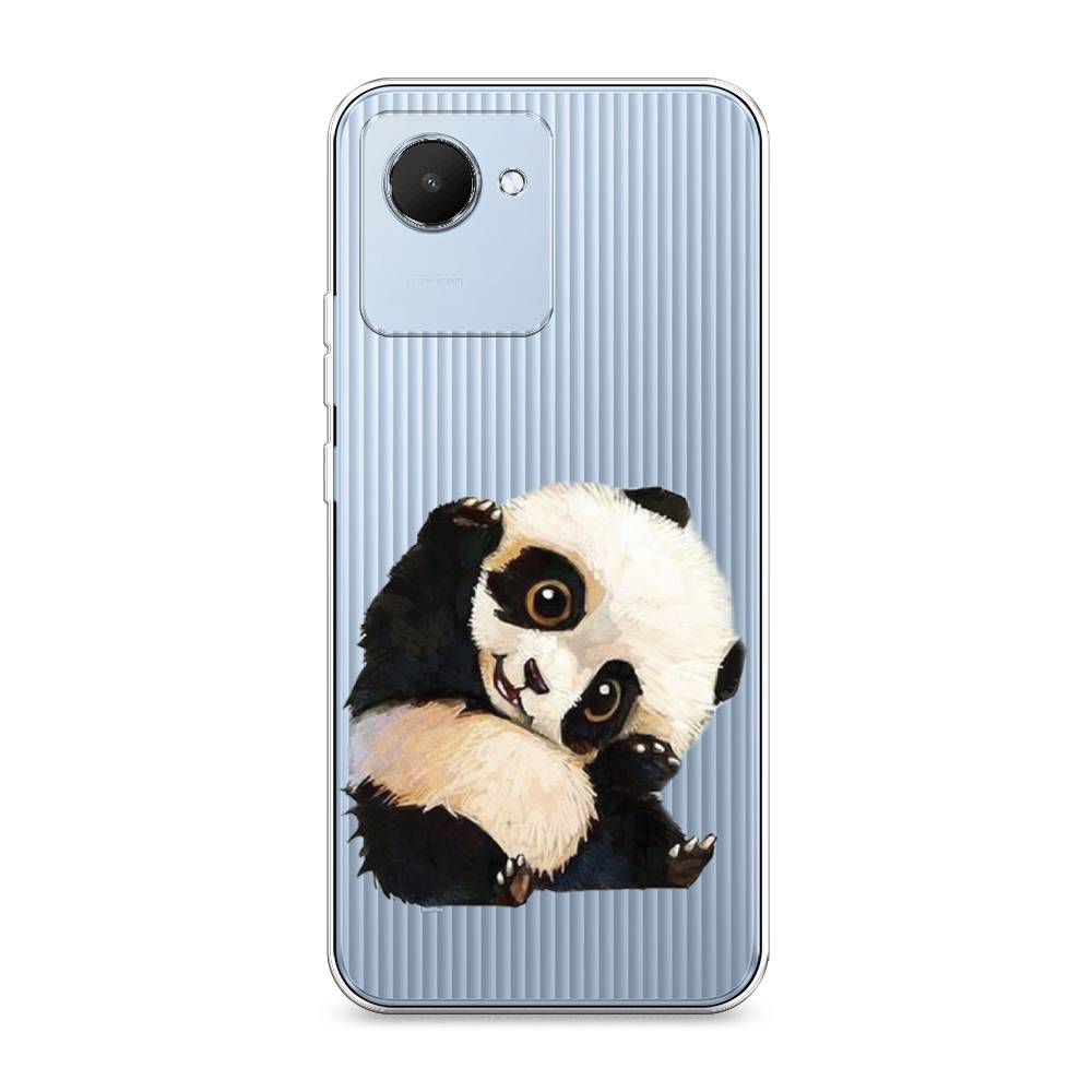 

Силиконовый чехол "Большеглазая панда" на Realme C30, Большеглазая панда
