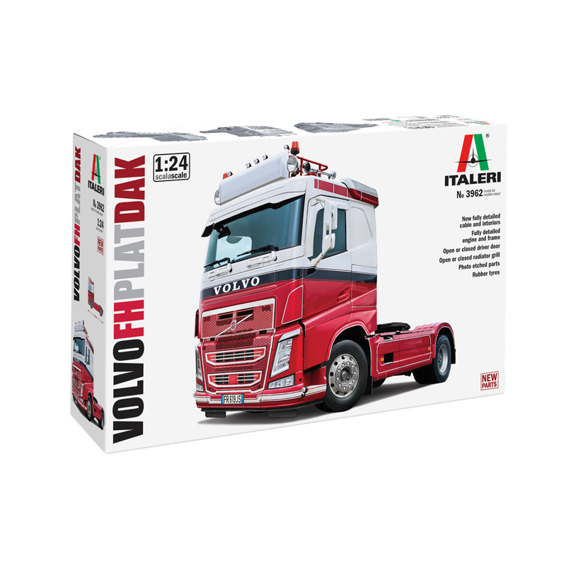 

Сборная модель Italeri Шведский тягач Volvo FH Plat Dak 3962, Volvo FH Plat Dak