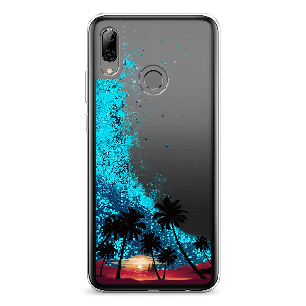 

Чехол Awog на Honor 10 Lite/Huawei P Smart 2019 "Закат и пальмы", Разноцветный, 67593-1