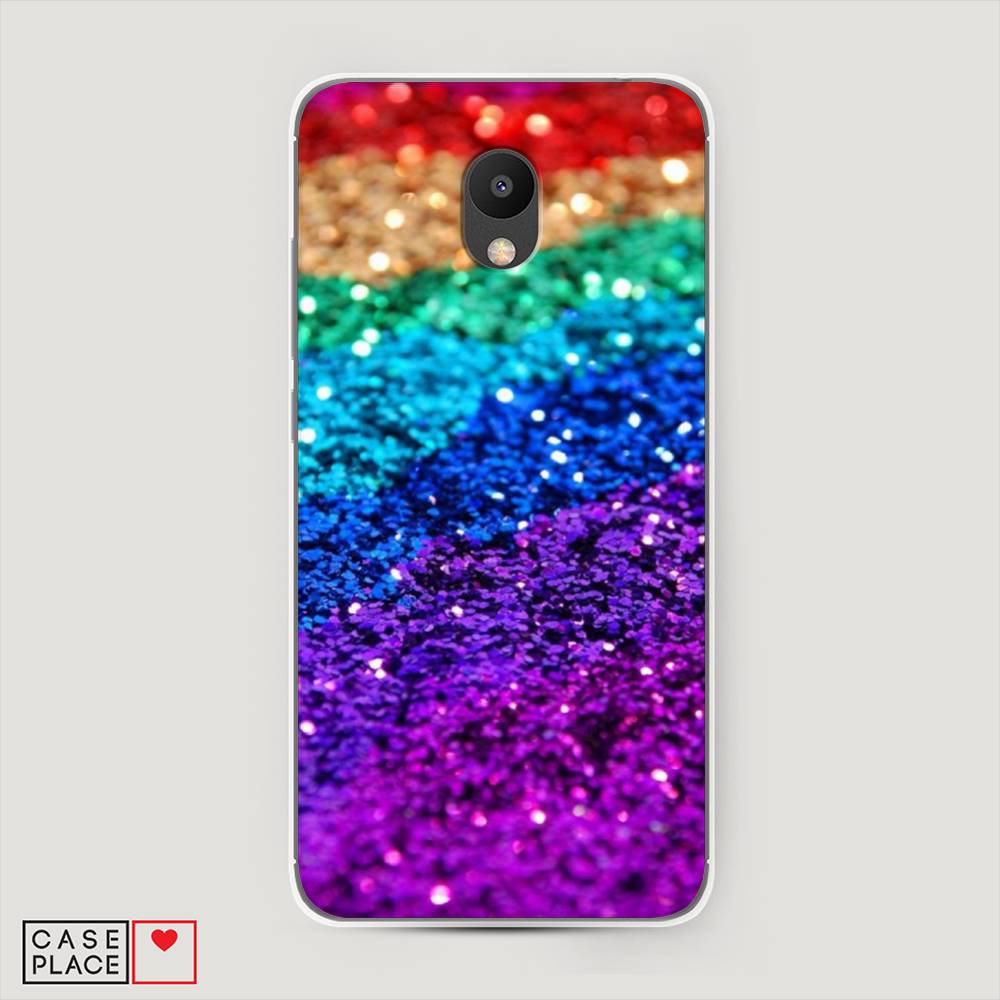 

Чехол Awog "Блестящая радуга рисунок" для Meizu M6, 72050-3