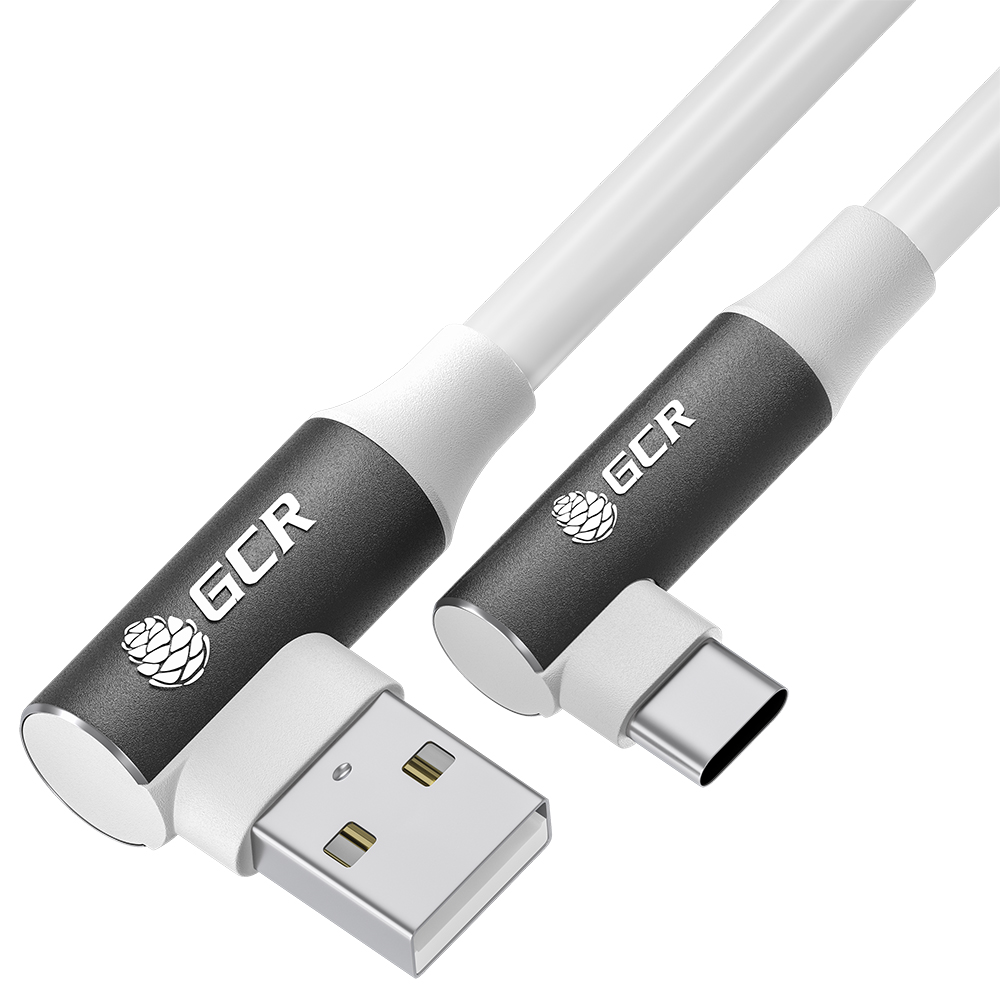 

Кабель USB Type C GCR УГЛОВОЙ для зарядки Xiaomi Huawei 0.3m GCR-53930, GCR-UC38P