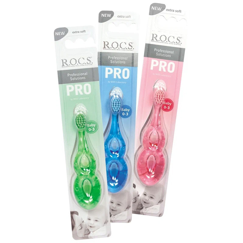 Зубная щетка ROCS PRO Baby для детей 0-3 лет в ассортименте 422₽