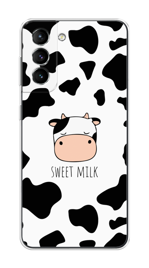 

Чехол на Samsung Galaxy S21 "Sweet milk", Розовый;белый;черный, 2101850-1