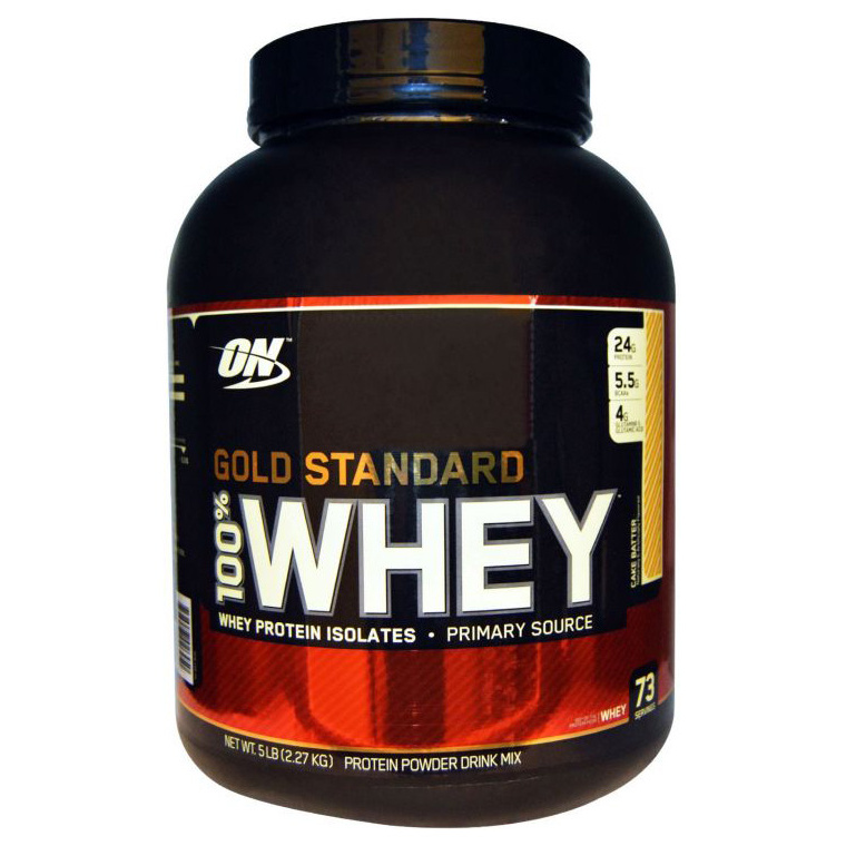 фото Протеин optimum nutrition 100% whey gold standard, 2270 г, cake batter