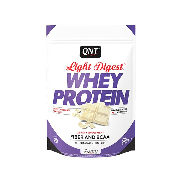 фото Протеин qnt whey protein light digest, 500 г, white chocolate