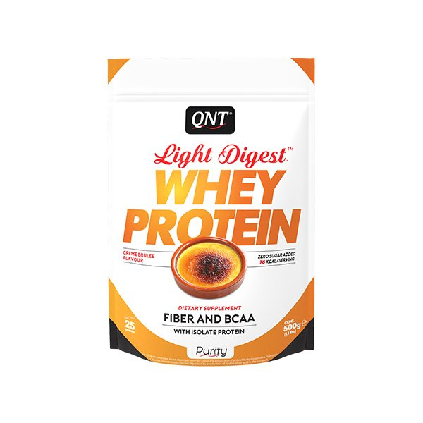 фото Протеин qnt whey protein light digest, 500 г, creme brulee