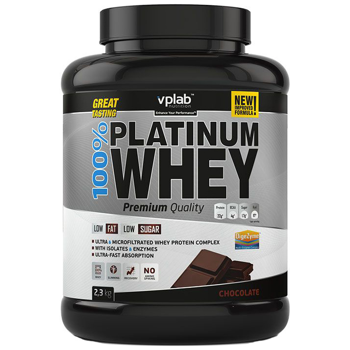 

Протеин VPLab 100% Platinum Whey, 2300 г, chocolate, 100% Platinum Whey