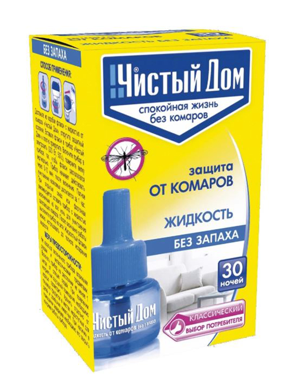 

Жидкость для фумигатора Чистый дом 02-605